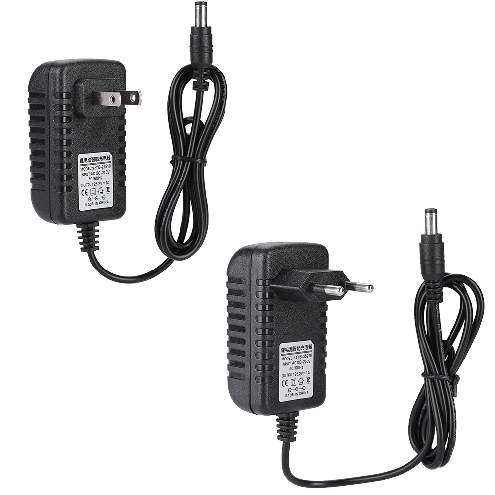 25,2 V/1A Schnelle Lade Li-Ion Ladegerät Adapter 100-240V Eingang mit Multi-ebene Schutze Schnelle lade Lithium-Batterie Ladegerät