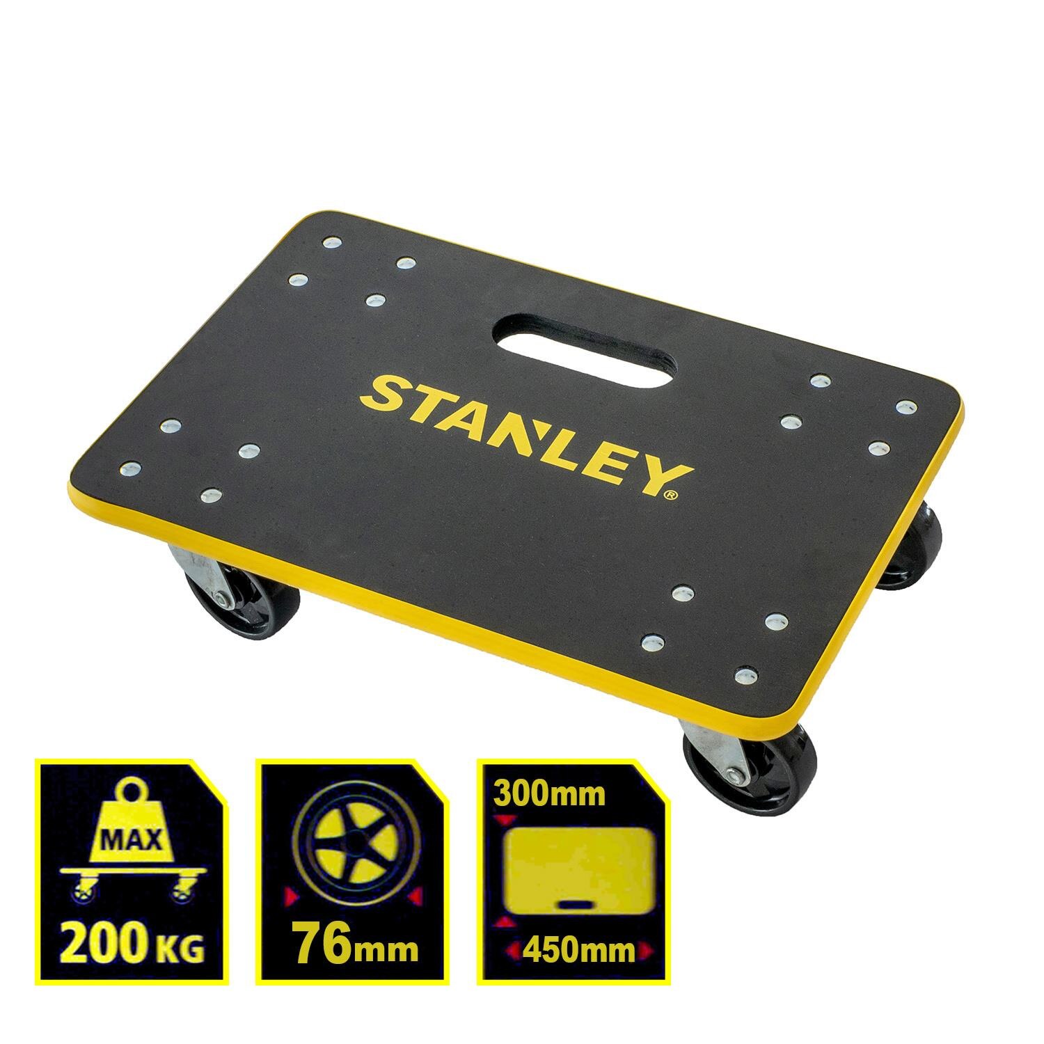 Stanley MS572 200kg 45x30cm Four-Wheel Load and Package Transport Truck