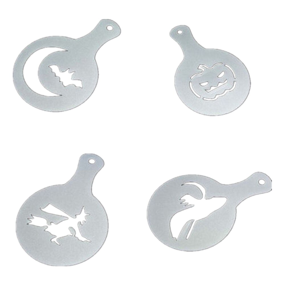 8Pcs Koffie Latte Cappuccino Barista Art Stencils Cake Stofdoek Sjablonen Koffie Gereedschap Accessoires Gusto Nespresso Zavarnik Dolce