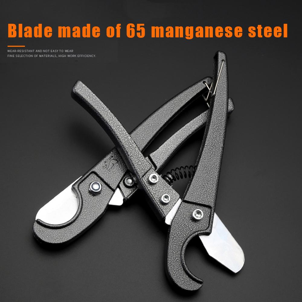 Pipe and Tube Cutter Ratcheting Hose Cutter One-Hand for 1-1/4&quot; O.D Pipes with Extra Blade