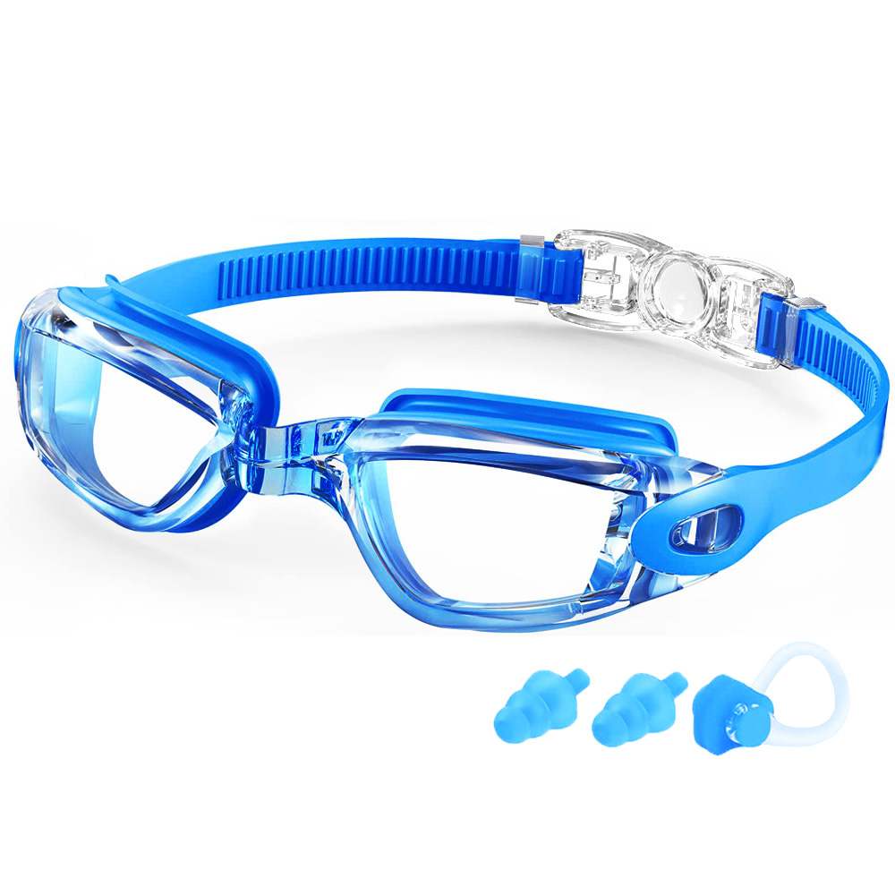 Schwimmbrille, professionelle wasserdichte Schwimmbrille, Antibeschlag, 100 % UV-Schutz, kein Auslaufen, für Erwachsene, Männer, Frauen, Jugendliche: Gelb