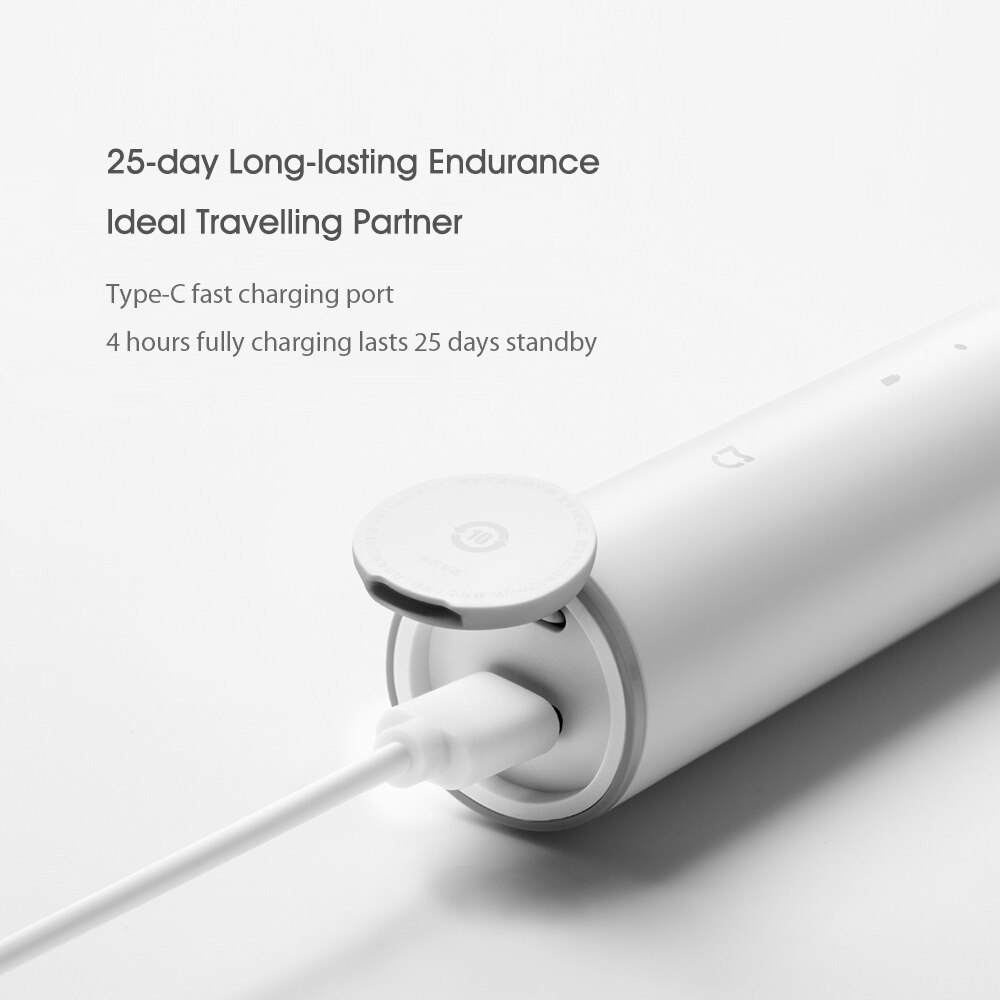 Xiaomi Mijia T300 Schall- Elektrische Zahnbürste Erwachsene Ultraschall Automatische kabellos USB aufladbare Clever Schall- Pinsel Wasserdichte MI
