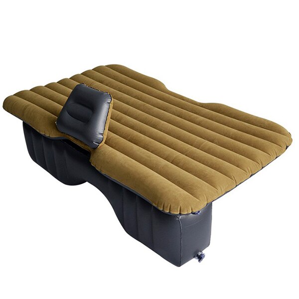 Portable Car Air Inflatable Travel Mattress Bed Universal For Back Seat Car Air Mattress Inflatable Outdoor Camping Mat Cushion: Grey