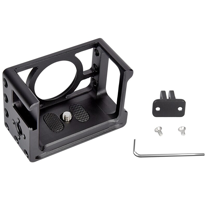 Yelangu rx02 câmera gaiola montagem para sony rx0 ii suporte de metal protetor com adaptador 1/4 Polegada 3/8 Polegada