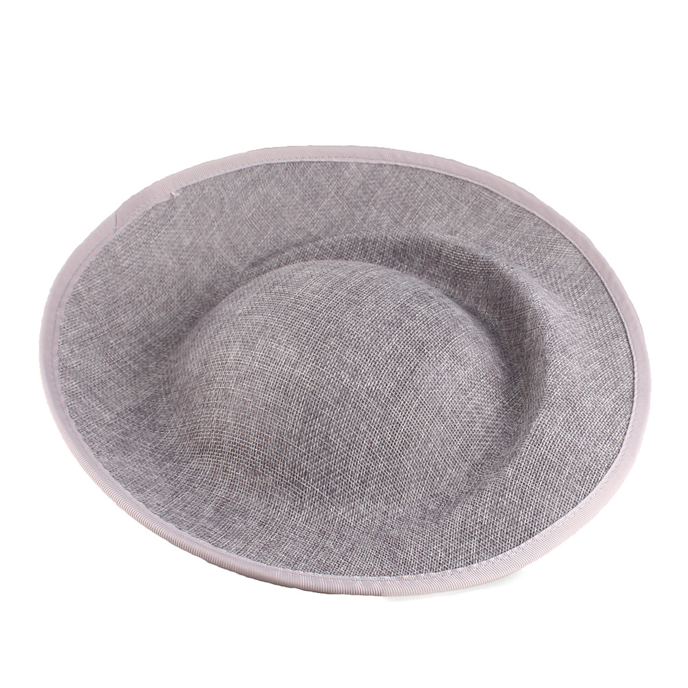 Bride 30CM Round Fascinators Beses Wedding Headdress Ladies Millinery Hat Fascinator DIY Hair Accessories