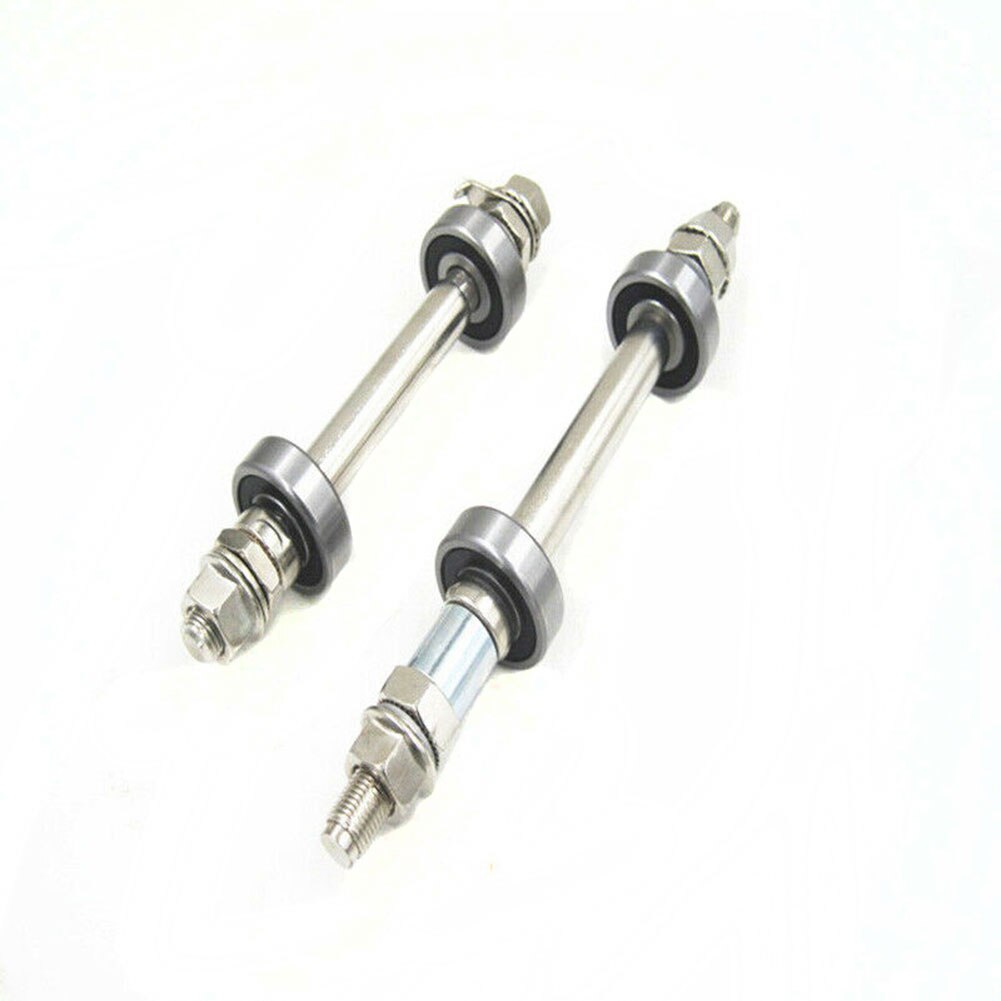 14cm/18cm Mountain Bike Bearing Bearing Solid Shaft Bicycle Front Rear Bearings Bikes Wheel Hub Axle Lever Metal Bicycle Parts