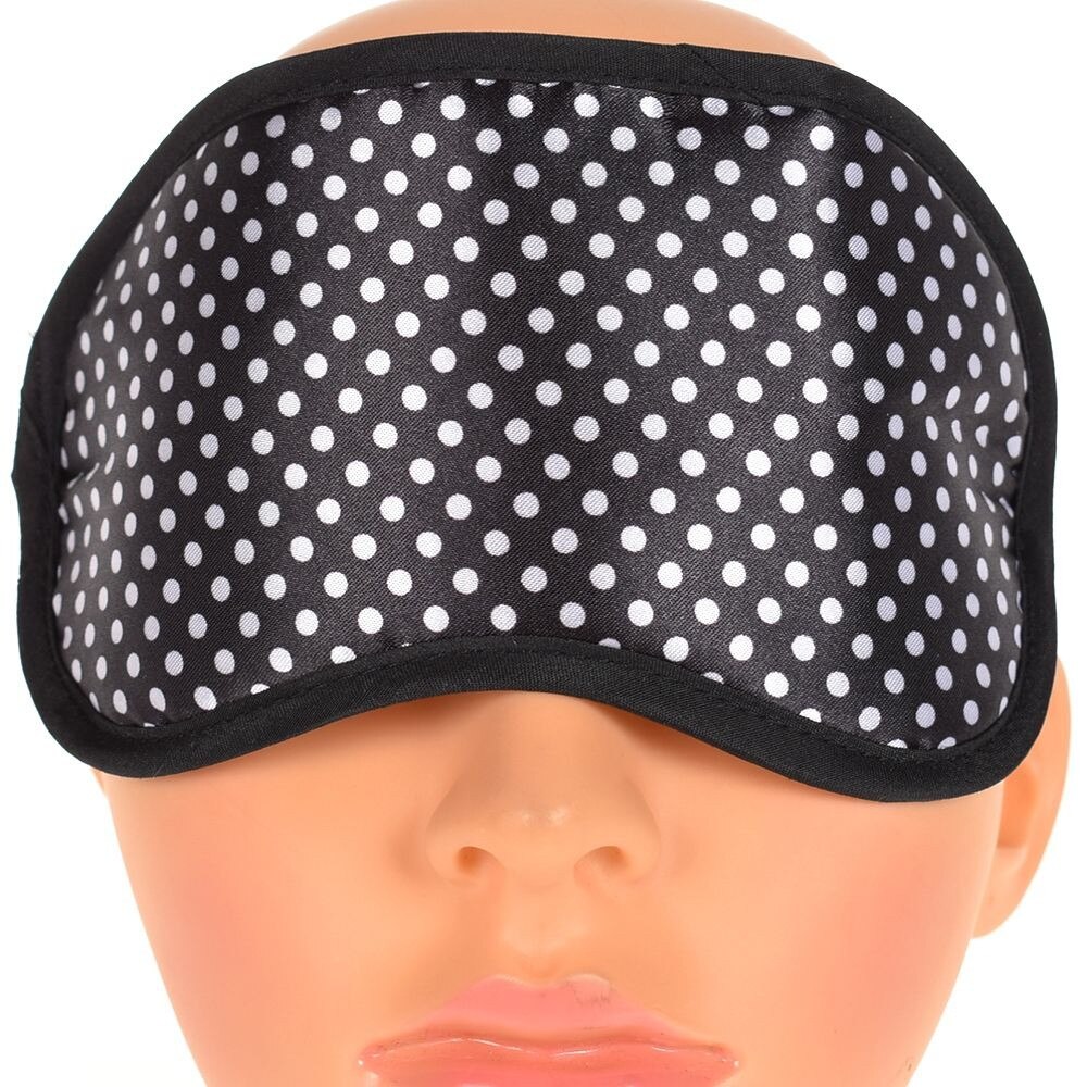 Rea flerfärgad små prickar ögonmask för att sova avkopplande resa rolig anti snarkning söt bomull unisex
