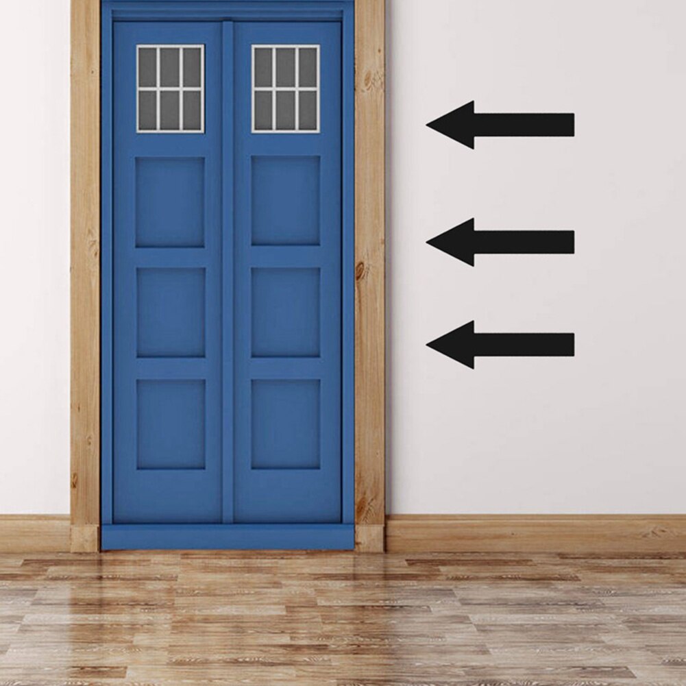 6Pcs Arrow Decal Removable Self Adhesive Ground Floor Marking Wall Stair Stickers direction for some place