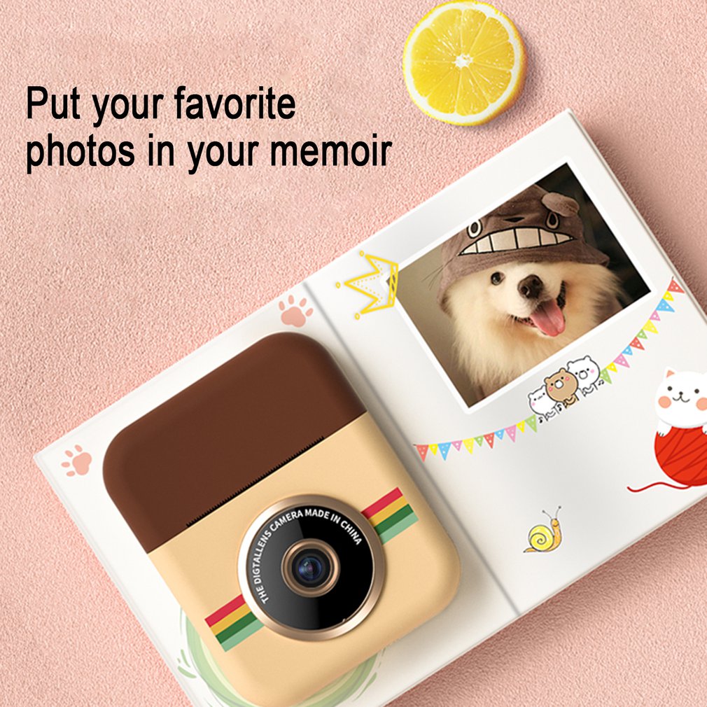 Kinderen Camera Instant Print Camera Voor Kinderen 1080P Digitale Camera Met Thermische Foto Kind Speelgoed Voor Verjaardagscadeaus