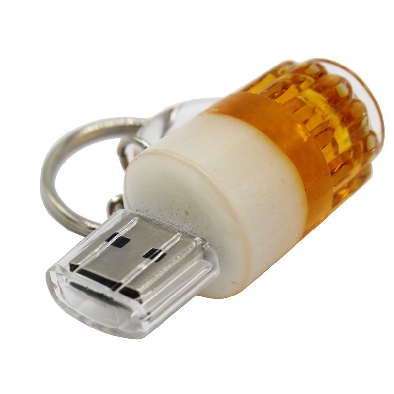 Texte moi capacité réelle bière tasse usb 2.0 4G 8G 16G stylo lecteur 32G mémoire créative usb clé usb