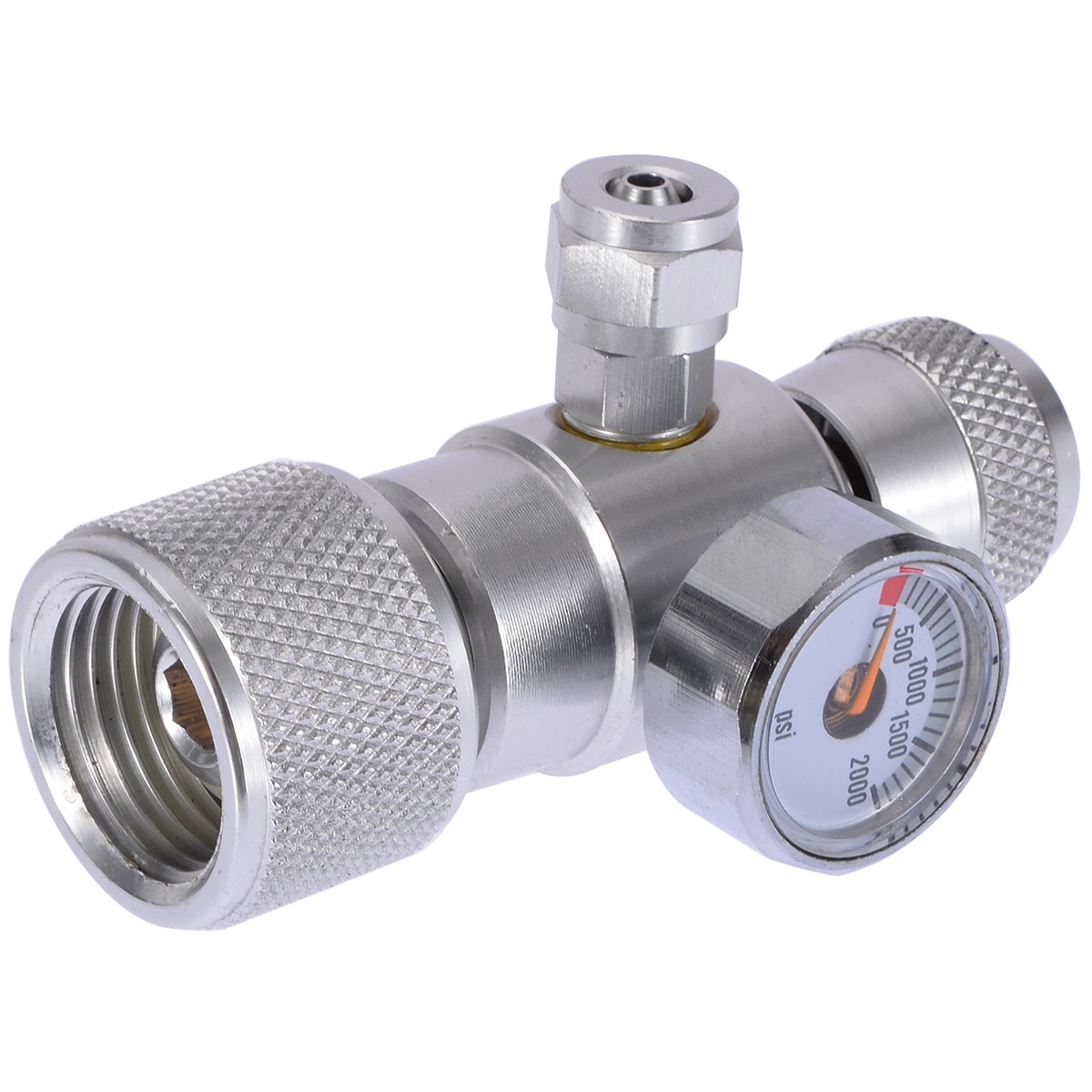Aluminiumslegering  co2 akvarie mos plante fisk enkelt trykmåler regulator manometer udstyr akvarie tilbehør