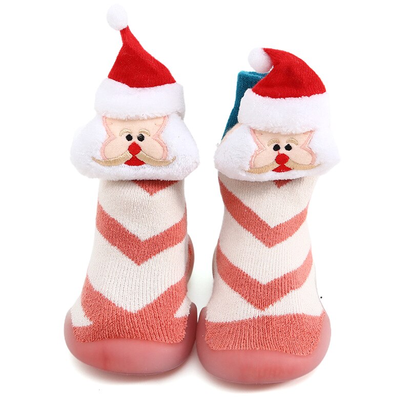 Baby Schuhe Neue Weihnachten Kleinkind Nicht-Unterhose Innen Boden Anti-Unterhose Hausschuhe Baby draussen Atmungsaktive Baumwolle Dicken Woll schuhe