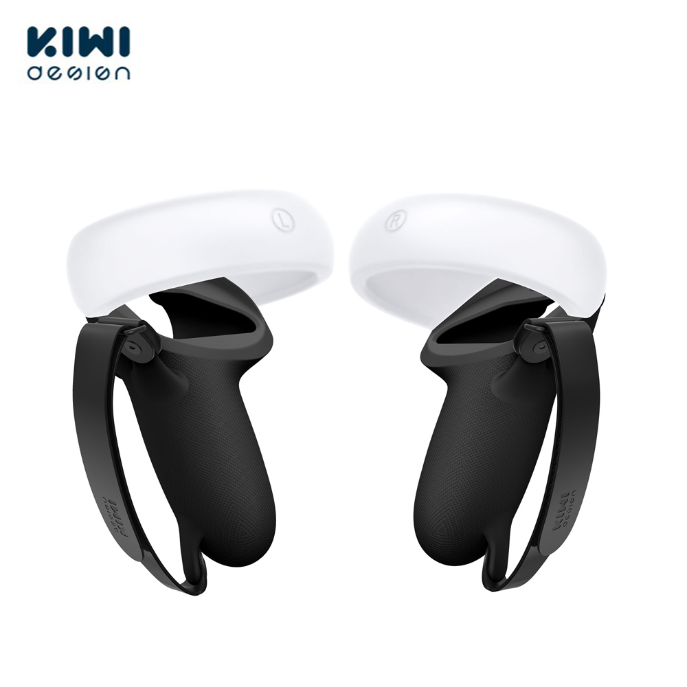 KIWI Anti-Throw Touch Controller Grip Cover For Oculus Quest 2 With Silicone Protective Ring Cover VR Accessories