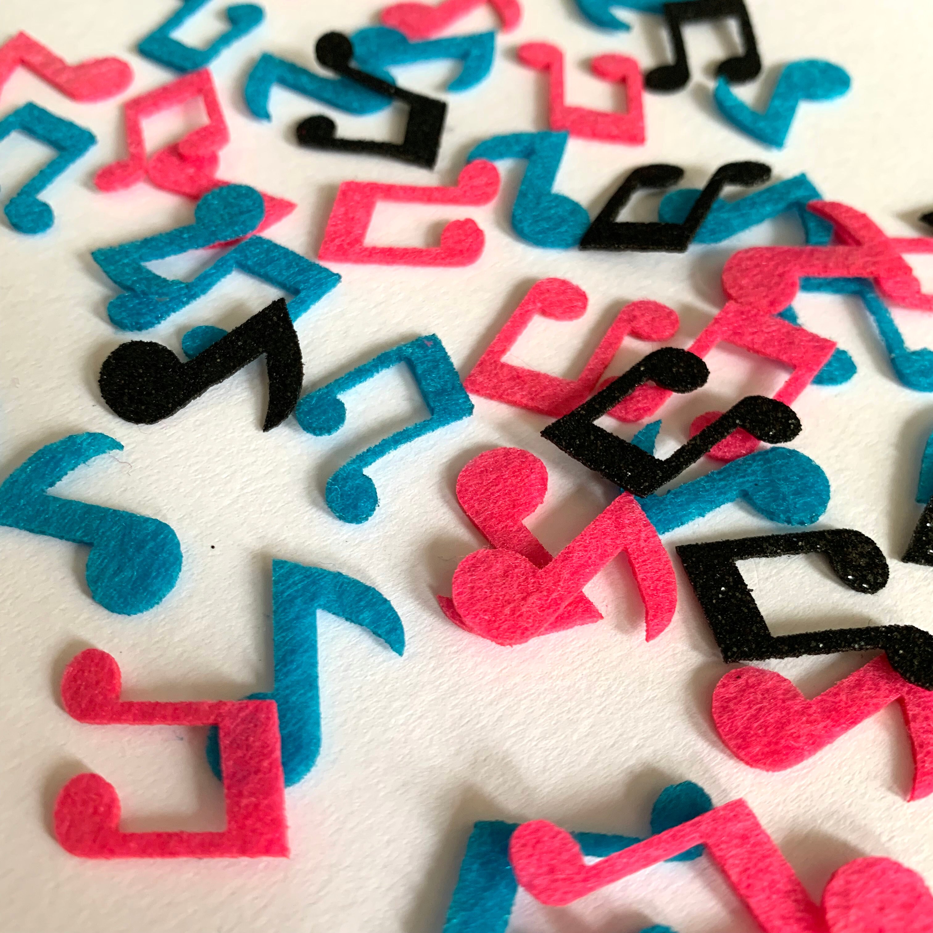 Music Note Confetti Happy Birthday Party Table Scatters Decorations Glitter non-woven Party Supplies Kids Room Deco