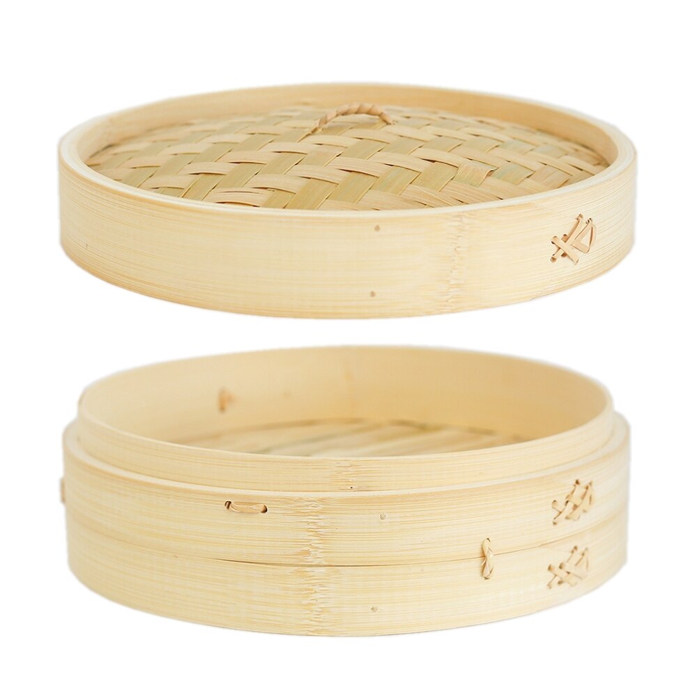 25CM Bamboo Steamer Chinese Kitchen Utensils Vegetable Snack Pastry Steam Pot
