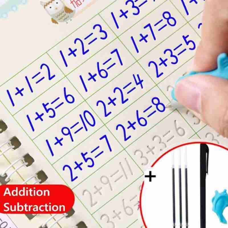 Writing Stickers Groove Copybook Preschool Kindergarten Letter Practice Hard Pen Set Calligraphic Copybook Handwritin H4X0