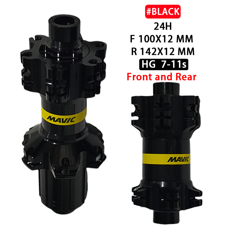 6 Bearing Mtb/Road Bike hub Front Rear 20 24 Holes V Brake Disc Brake QR Thru Bicycle hubs Compatible 7-11 Speed Cassette