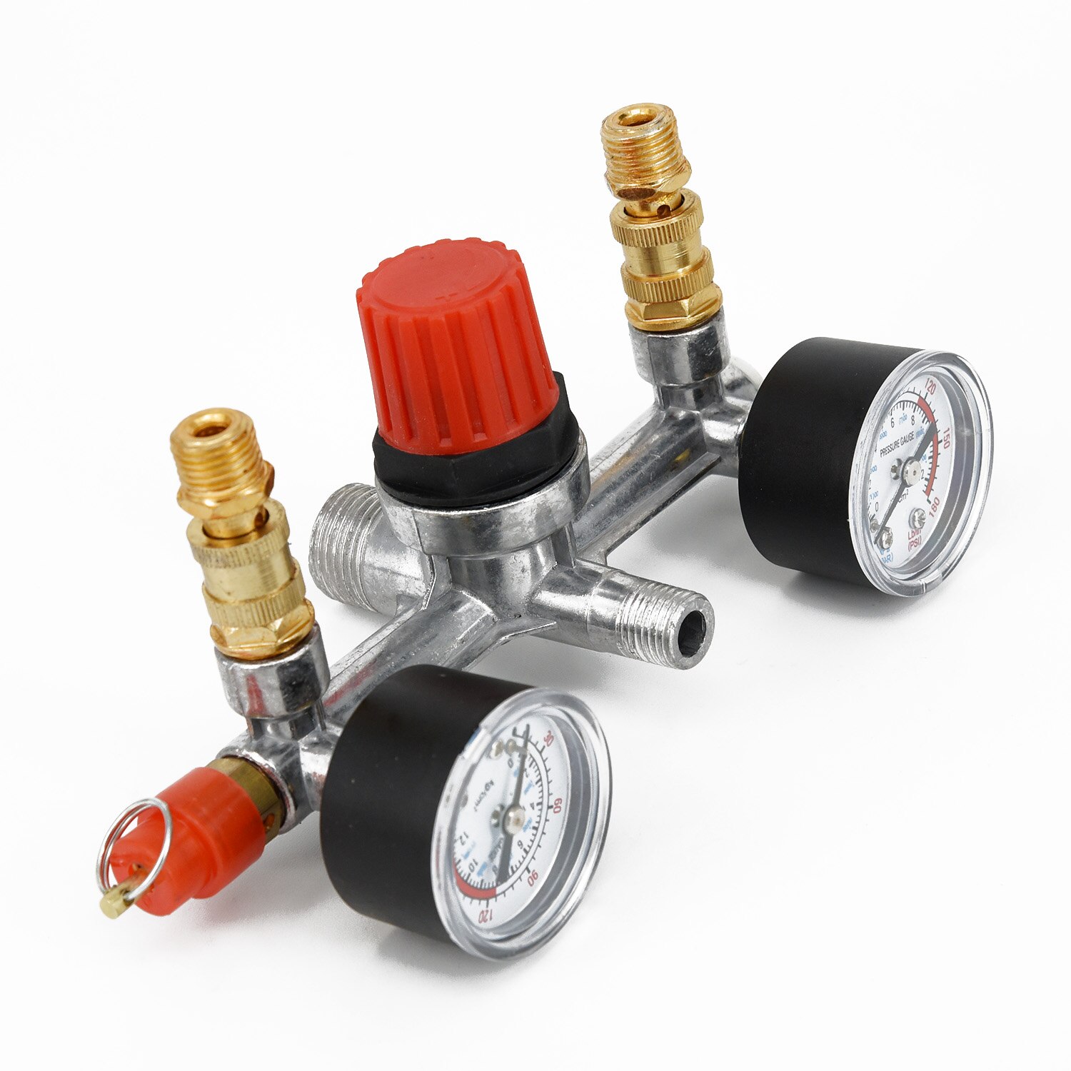 230V 16A Regulator Heavy Duty Air Compressor Pump Pressure Control Switch Air Pump Control Valve 175PSI with Gauge