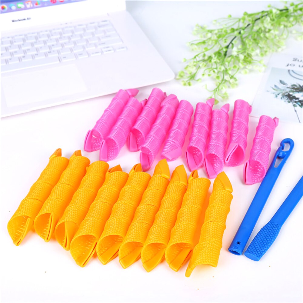 Rulos mágicos para rizos en espiral, Kit de peinado sin calor para cabello largo, 40 piezas (45/50/55cm), la mayoría de los tipos de peinado