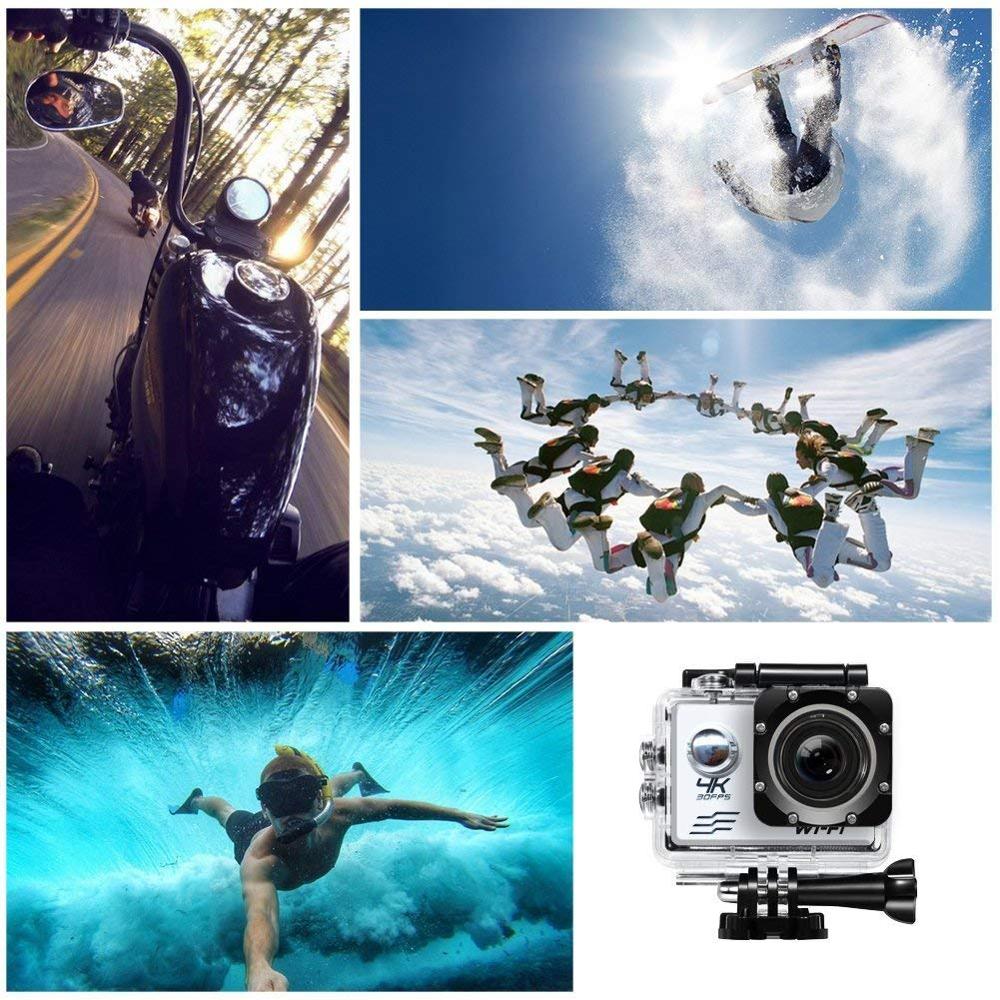 16MP Wifi Sports Action Camera Ultra HD 4K 30fps 170D Wide Angle Sport Camera Go Waterproof Pro cam Extreme Sports Video Camera