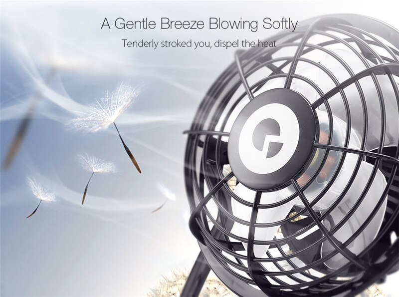 Digoo DF-001 Portable Mini USB Black Ultra-quiet Desk Cooling Fan Cooler For Laptop Notebook Home Office