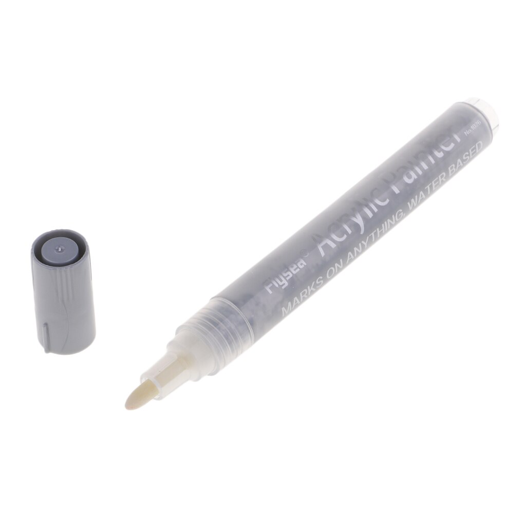 Acrylic Paint Pen Marker Pens Water Based Marker Pens for Wood Canvas Glass: Silver