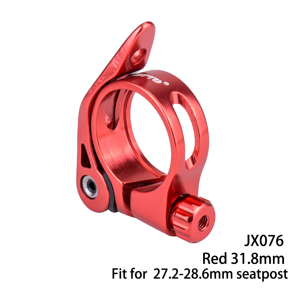 ZTTO-abrazadera para tija de sillín de bicicleta, 28,6/31,8/34,9mm, Clip para tubo de sillín de bicicleta de montaña y carretera, abrazadera para tubo de asiento de liberación rápida: Azul marino