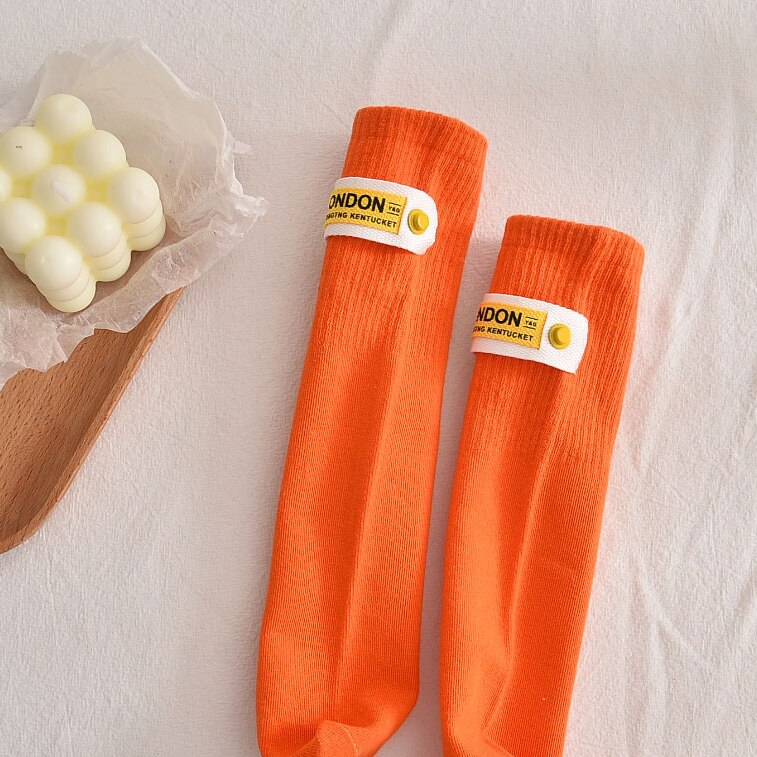 Chaussettes Tube en tissu pour jeunes enfants, bas de veau, accessoires Parent-enfant de 1 à 8 ans, printemps 2022: A