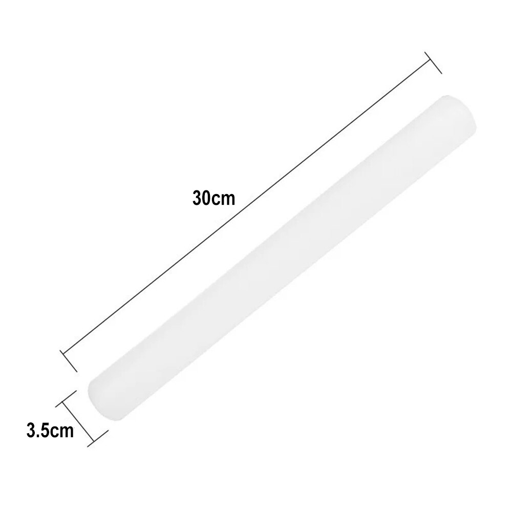 23Cm 30Cm 50Cm Plastic Fondant Roller Deegroller Suiker Cake Deeg Roller Stok Gebak Bakken Decoratie Tool keuken Accessorie: 30cm