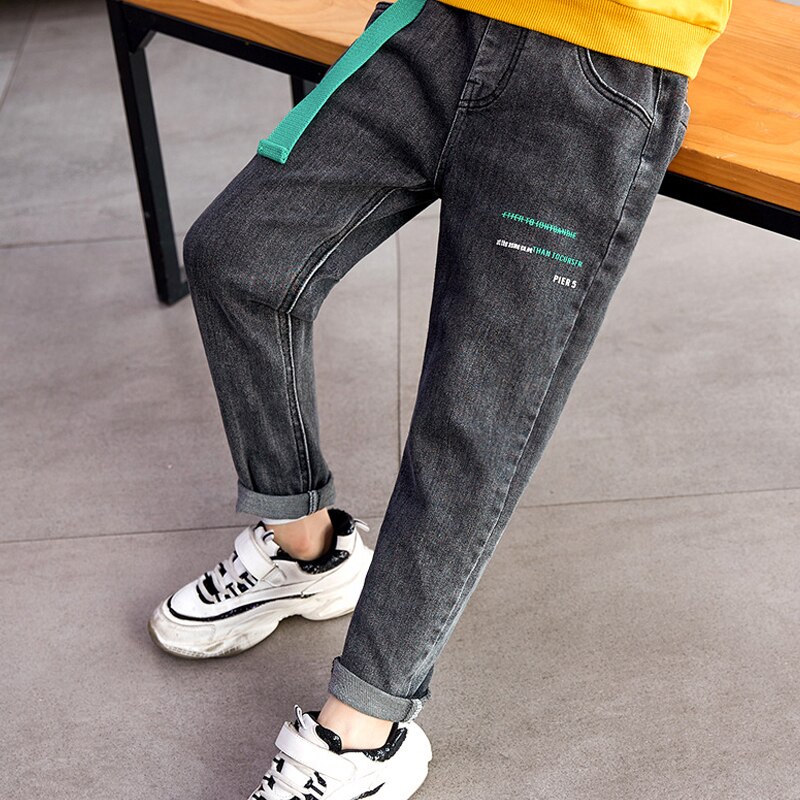 Pantaloni Casual per bambini Jeans per bambini 2020 nuovi Jeans pantaloni in Denim autunnali pantaloni elastici in vita 5-11Y Jeans Stertch per bambini