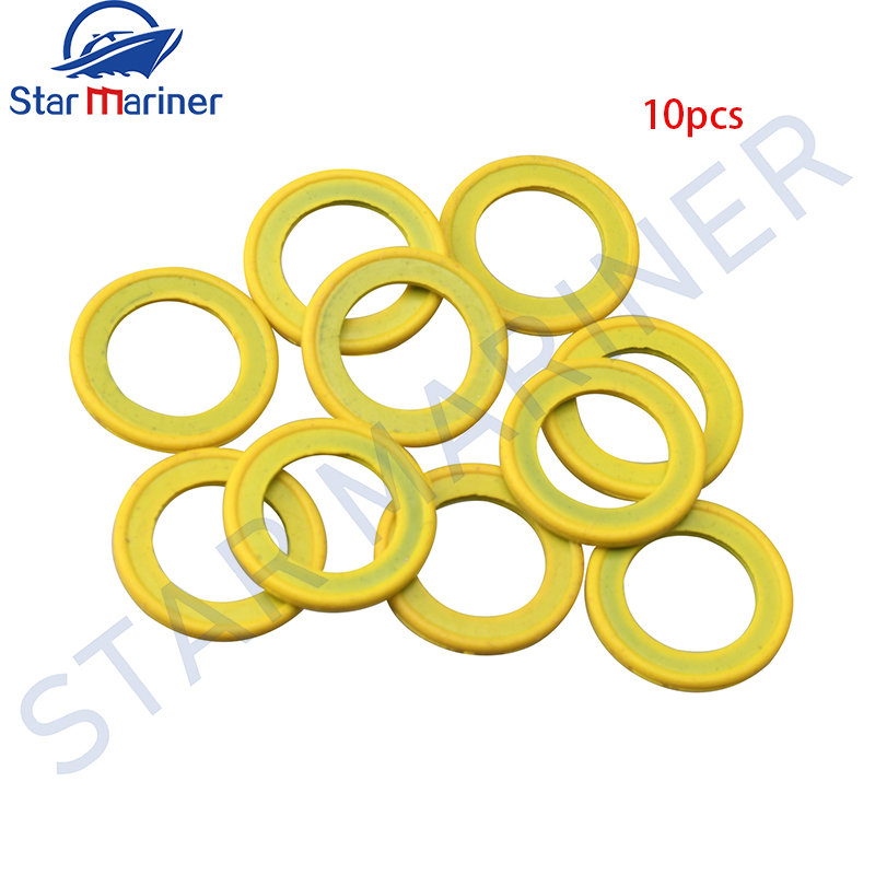10 pezzi/set 26- 830749 Rondella a spirale di drenaggio per scarico Mercruiser Sierra 26-8M 0204693 Parti della nave 3.0L 4.3L 4.5L 5.2L 5.6L