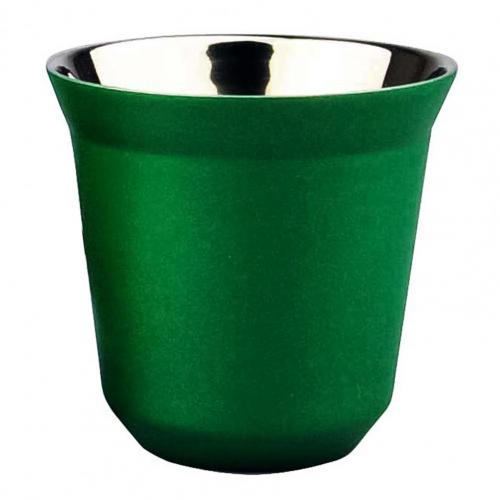 Double Wall Stainless Steel Espresso Cup Insulation Nespresso Pixie Coffee Cup Capsule Shape Cute Thermo Cup Coffee Mugs: Green