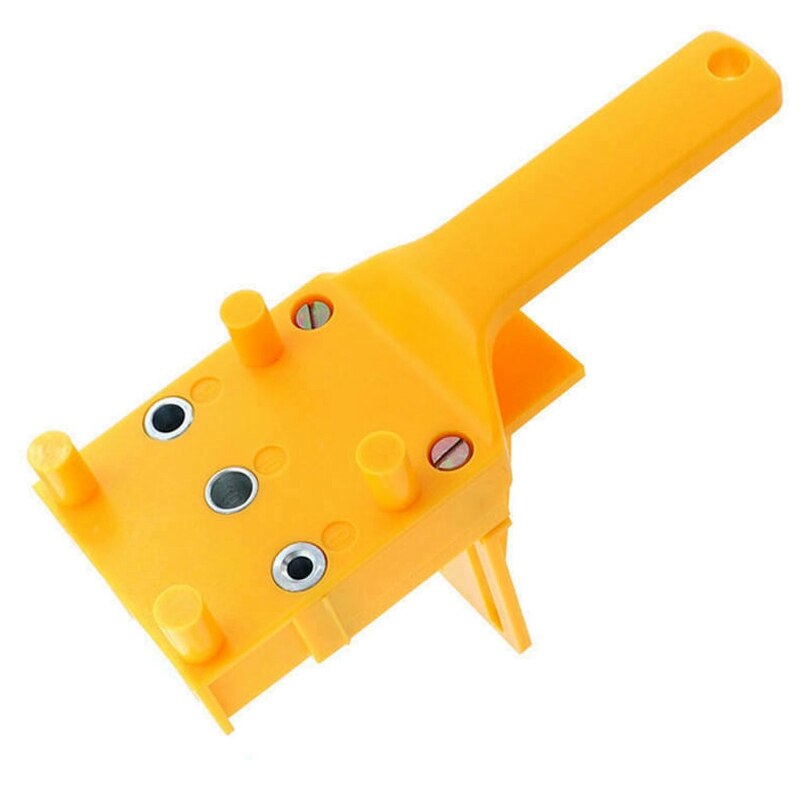 Handheld Woodworking Positioning Pin Fixture, Wood Drill Straight Hole Positioning Pin with Metal Sleeve