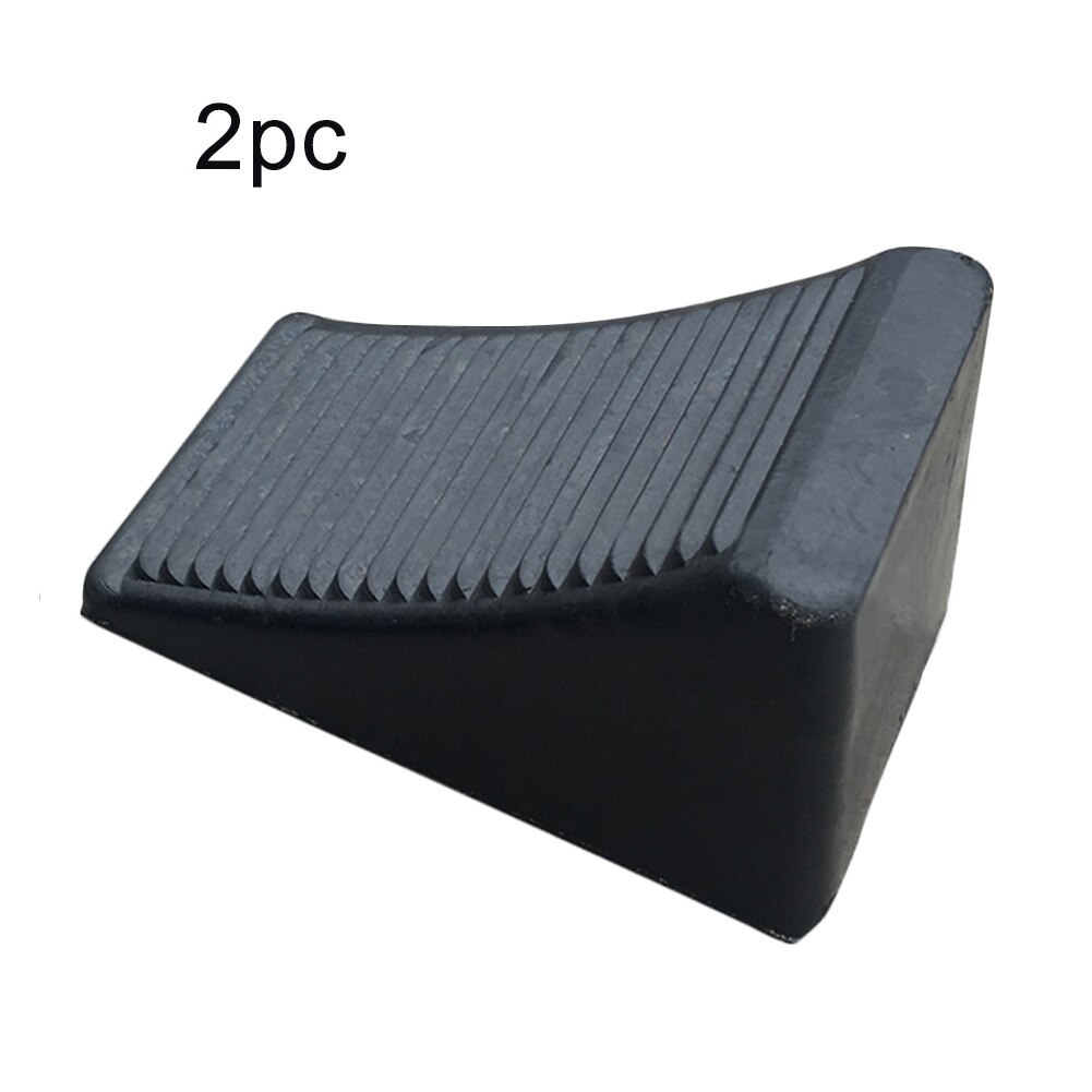 2 Pack Rv//Trailer Rubber Anti-Slip Auto Vrachtwagen Stopper Block Wiel Chocks Driehoek Heavy Duty