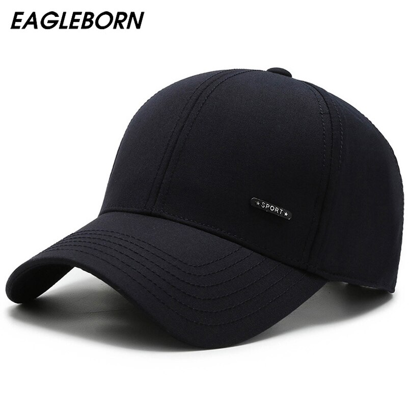 nouveaux hommes casquette de Baseball sport loisirs casquette noir casquette de Baseball couleur unie lettres chapeau de soleil hommes Baseball chapeaux