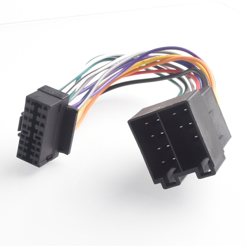 Arnés de Radio estéreo para coche, accesorio ISO de 16 pines para Sony Radio a ISO, enchufe de reproducción, adaptador automático, Conector de arnés de cableado