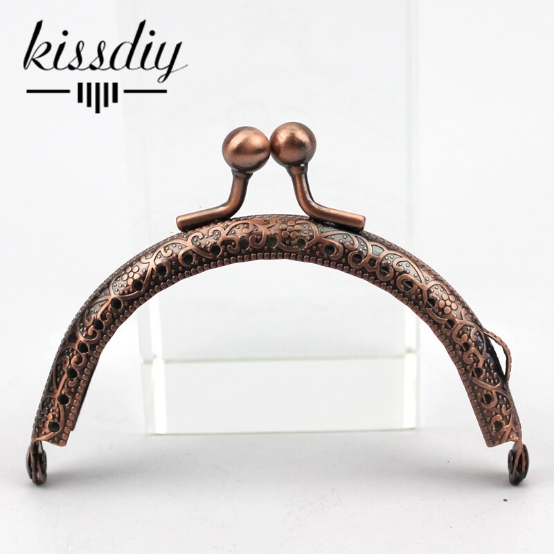 KISSDIY 10 pcs/lot 8.5cm 5 Color mix Metal Purse Frame kiss clasp Handle for Bag Sewing Craft Tailor Sewer bag accessory