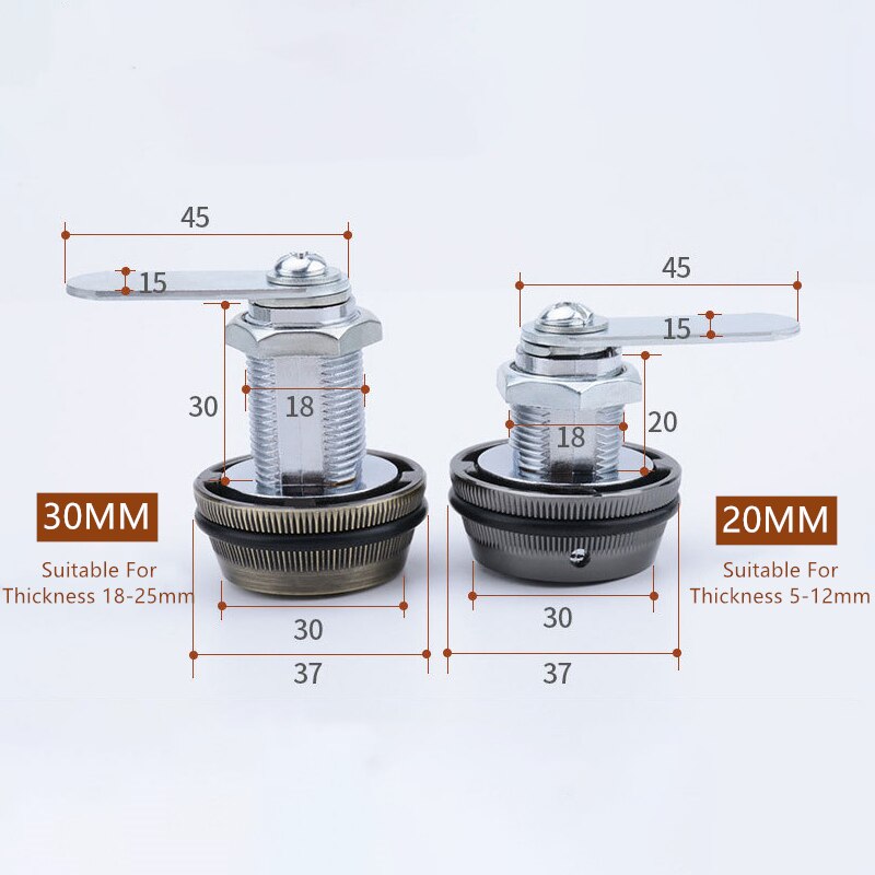 3Digit Password Lock NO Key Box Lock 20-30mm Steel... – Vicedeal