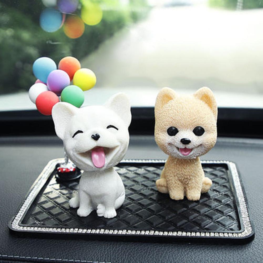 Lovely Swinging Head Simulation Dog Puppy Car Interior Dashboard Ornament