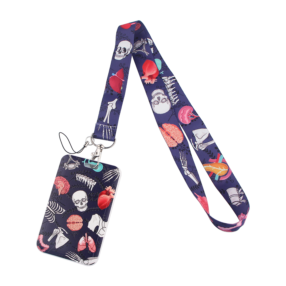 JF0117 Menselijk Orgel Arts Verpleegkundige Lanyards Voor Key Nekband Voor Kaart Badge Sleutelhanger Sleutelhanger Opknoping Touw Sleutelhanger: 3