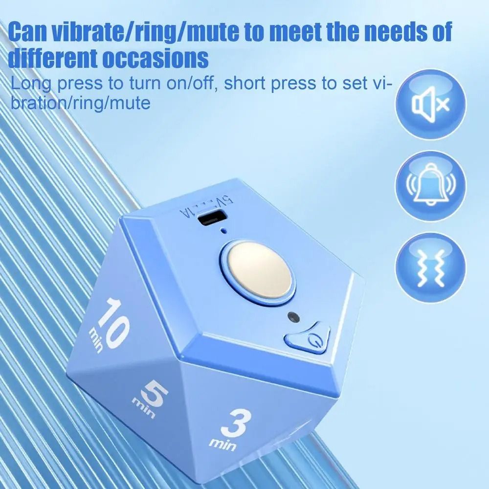 Easy To Use Overturn Timing Countdown Timer Accurate Self-discipline Time Management Alarm Clock Instant Visual Timer Study