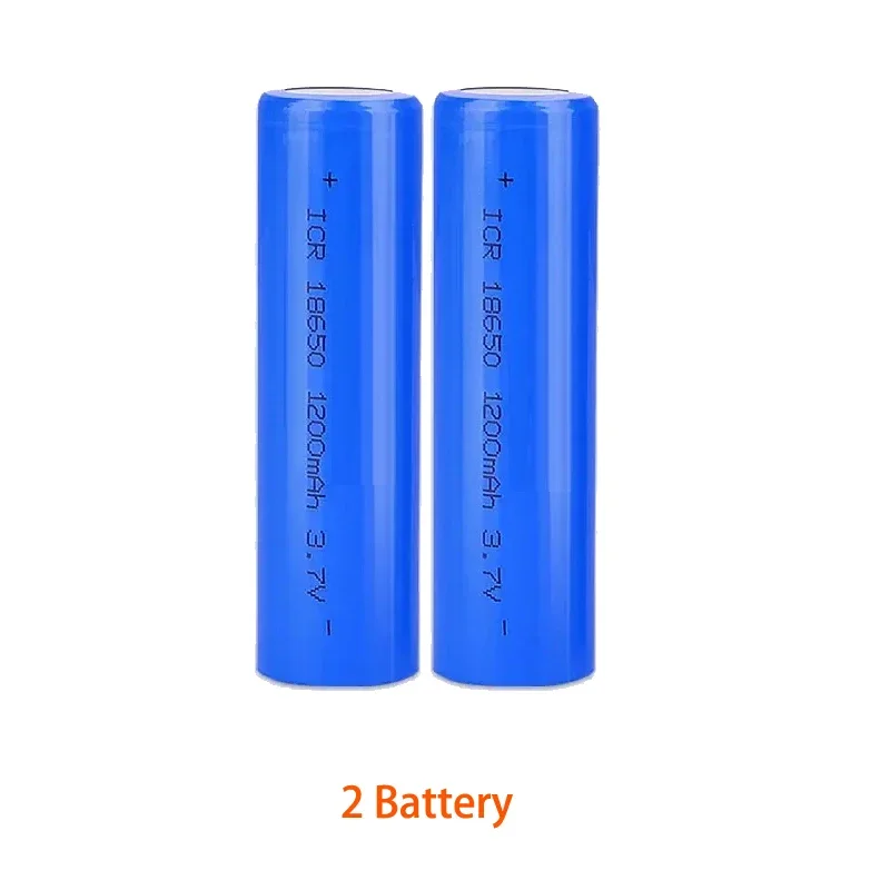 3.7V 18650 1200mAh Li-ion Rechargeable Battery for Lanterns, Flashlights, Doorbells,Fans, Shavers, Solar street light: GRAY