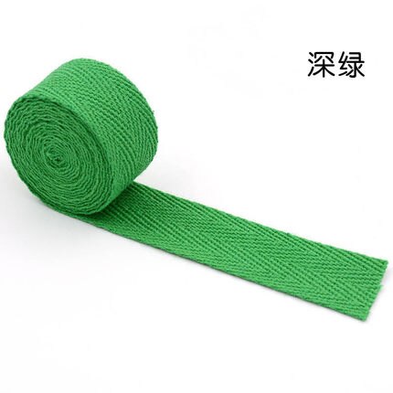10 Meter 20mm Gurt Baumwolle Gurtband Rucksack Riemen DIY NäHenne Zubehör Haustier Seil: dunkel Grün
