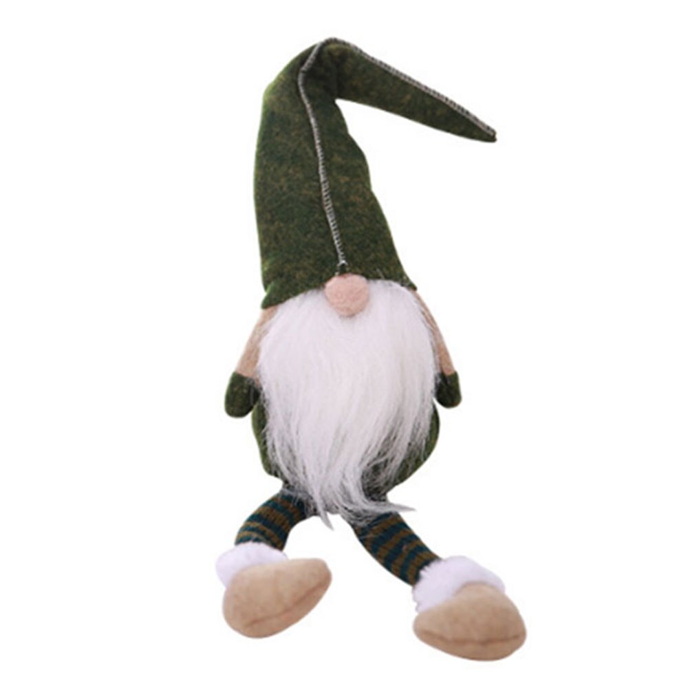 Elf Santa Decoration Cloth Art Xmas Santa Claus Doll Christmas Toy Goods Beautiful Dinner Party Home