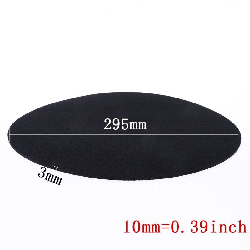 Plattentellermatte für vinyl-lps – filz-plattentellermatte, audiophile lp-slipmat, 3mm zoll dick, für lp-vinyl-schallplatten