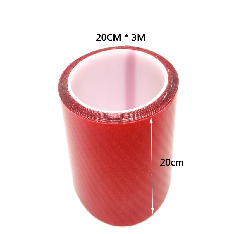 Fahrrad Aufkleber Rahmen Schutz Für MTB Rennrad Kette Schutz Aufkleber 3M 5M 10M rot Kohlenstoff textur 0,6mm Dicke: 20cm x 3m