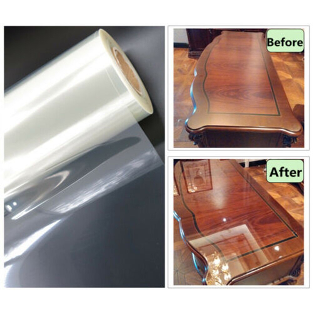 Película protectora transparente para muebles, Protector de superficie para mesa de escritorio, antiarañazos, vj