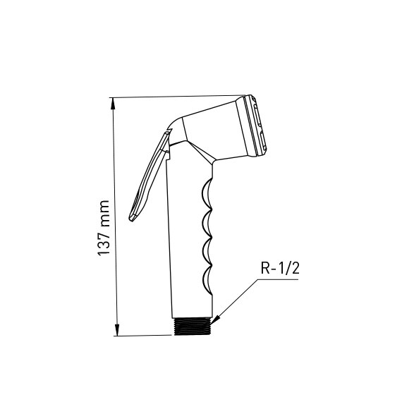 SHUT OFF HAND SHOWER GOLDEN