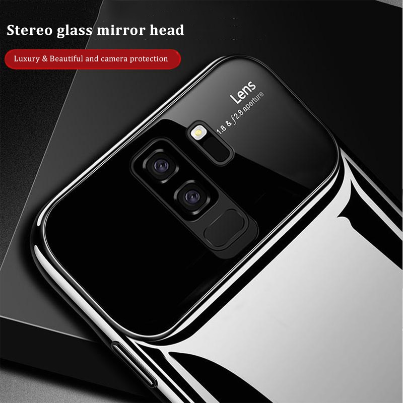 Holder Case For Samsung Galaxy S8 S9 Plus Note 8 9 Magnetic Ring Mirror Hard PC Back Cover For Samsung S8 S9 Note 8 9 Case Funda