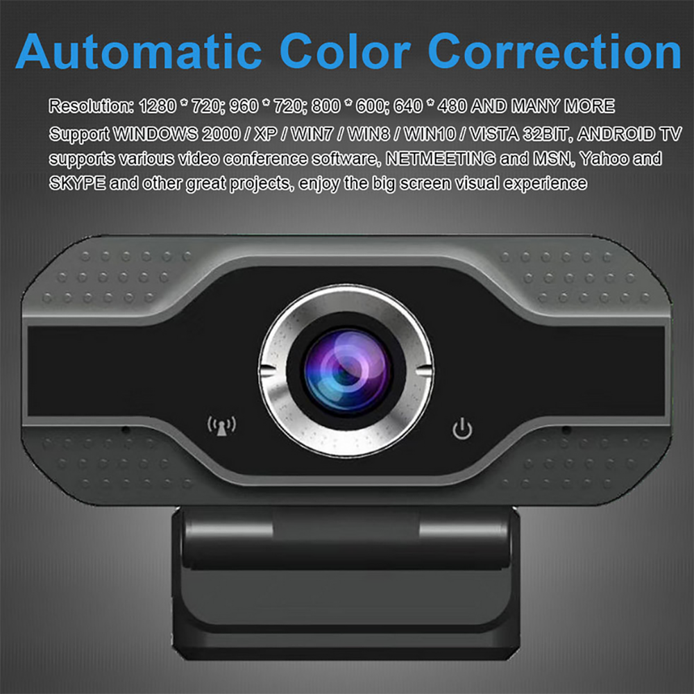 Full Hd 1080P 130 ° Groothoek Webcam Webcam Hd Video Call Voor Pc Laptop Met Microfoon Thuis usb Video Webcam